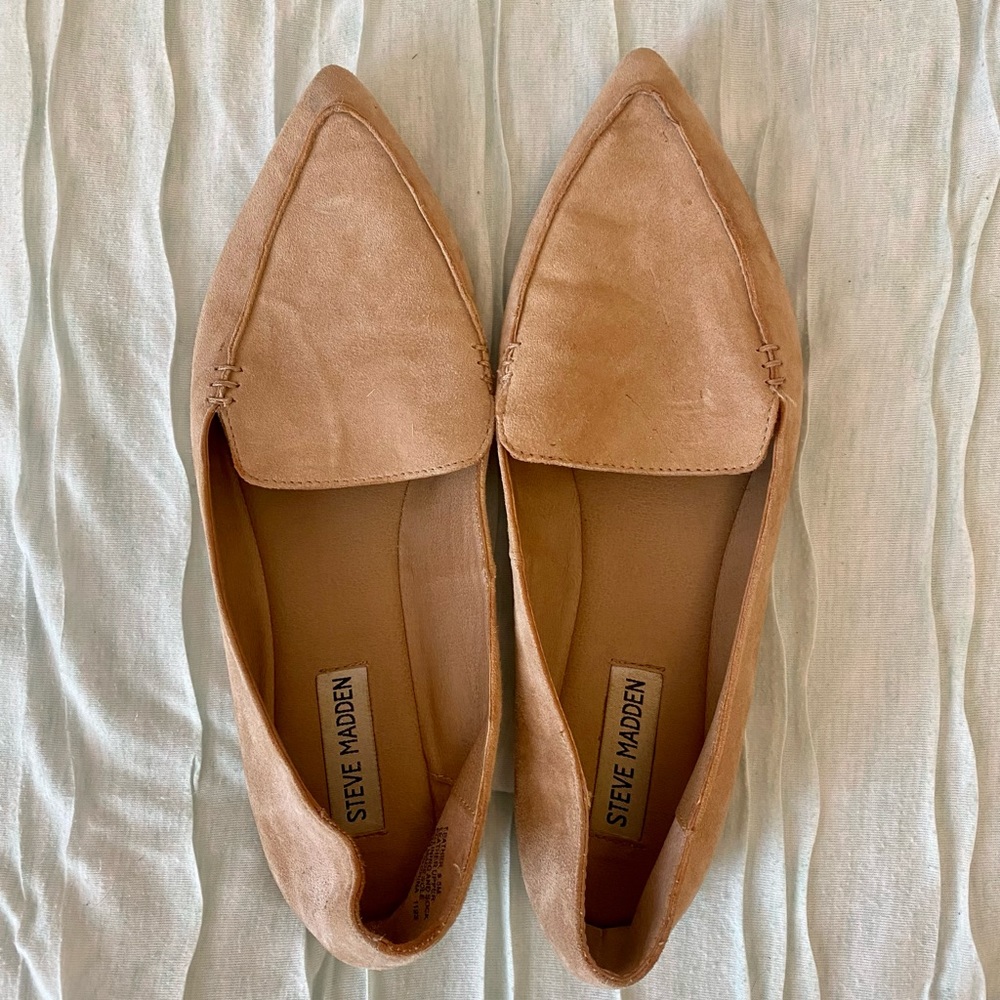 Steve Madden Feather Suede Loafers